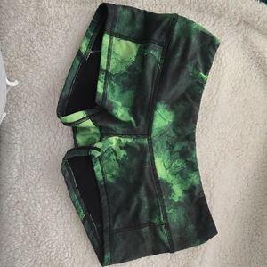 Fleo Vibrant Green and Black Shorts